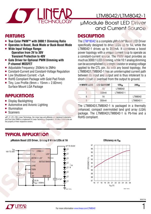 LTM8042EV-1#PBF