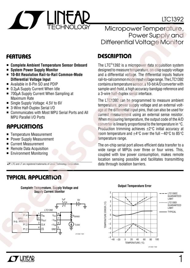 LTC1392CS8#PBF