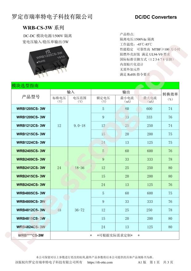 WRB1212CS-3W