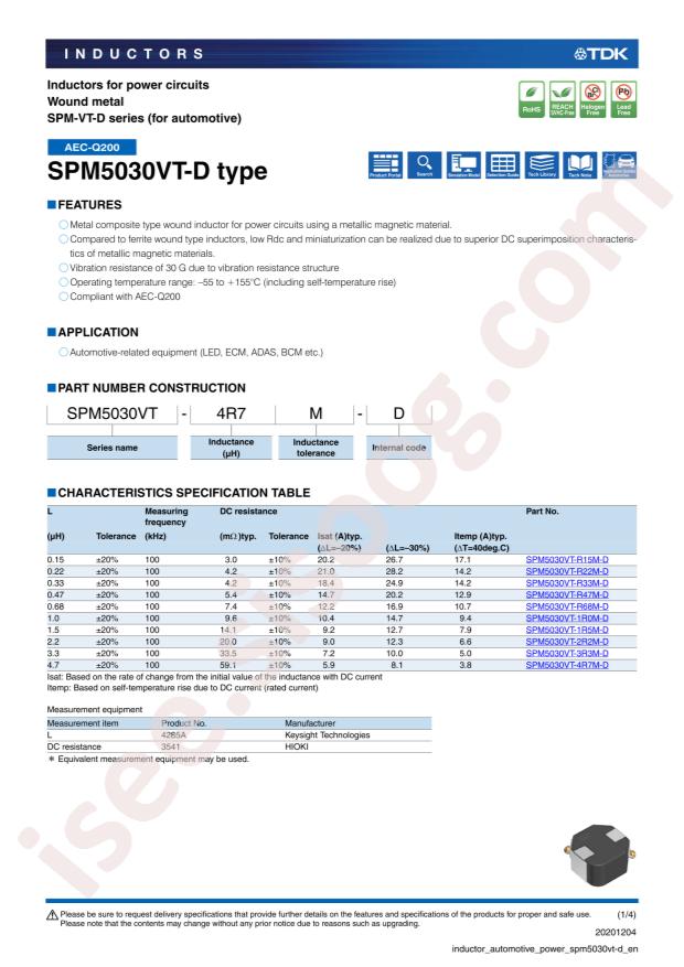 SPM5030VT-1R5M-D