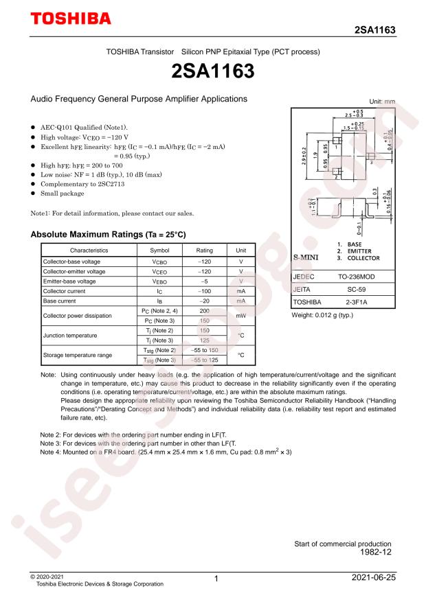 2SA1163-BL,LF(T