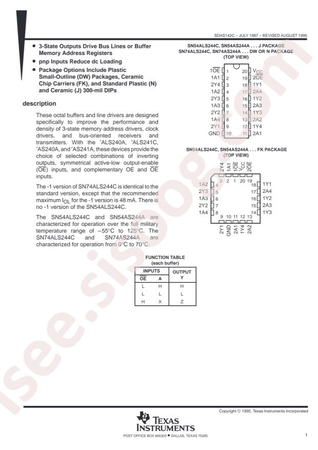 SN74ALS244C-1DW