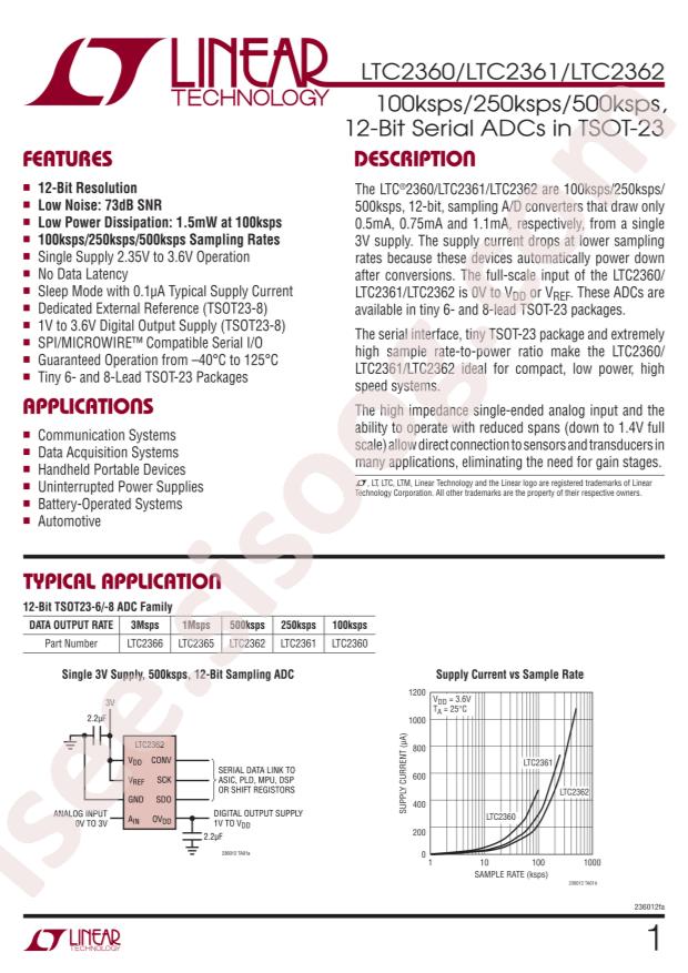 LTC2361IS6#TRPBF