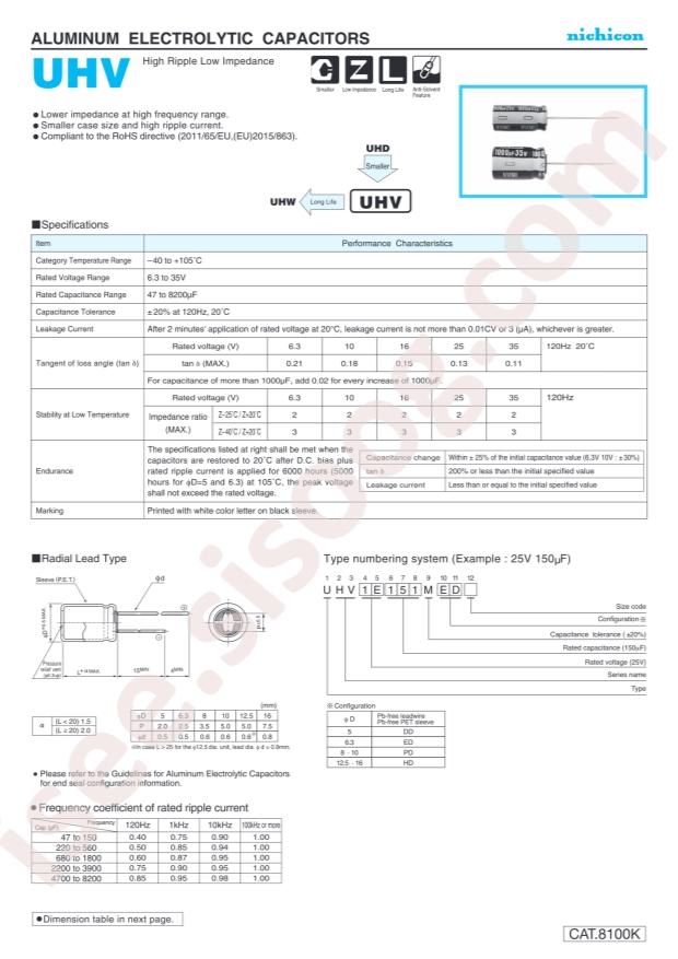 UHV1E152MHD1TO