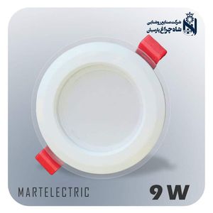 پنل LED بک لایت 9 وات توکار دور شیشه (هالوژن) مدل رونیکا شاه چراغ