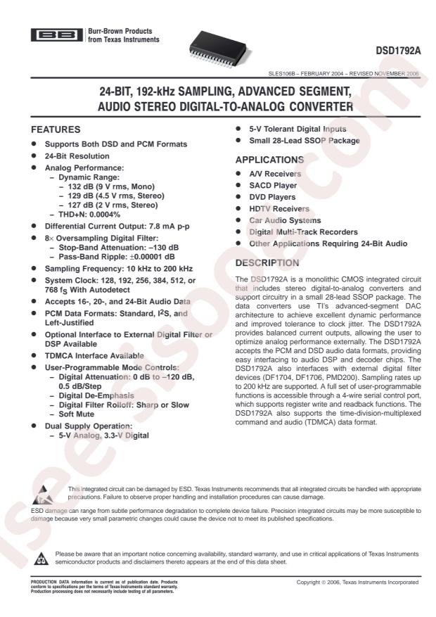 DSD1792ADBR