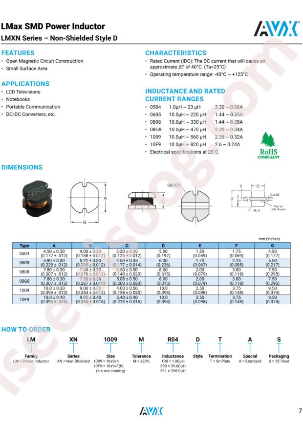 LMXN0605M330DTAS