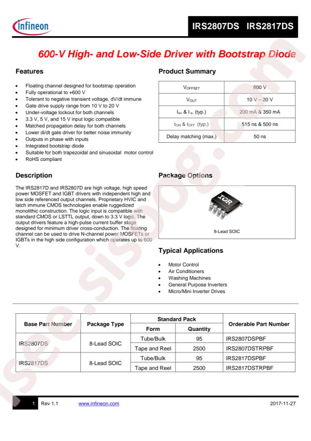 IRS2807DSTRPBF