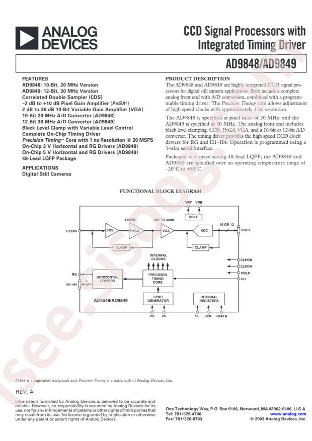 AD9849AKSTZ