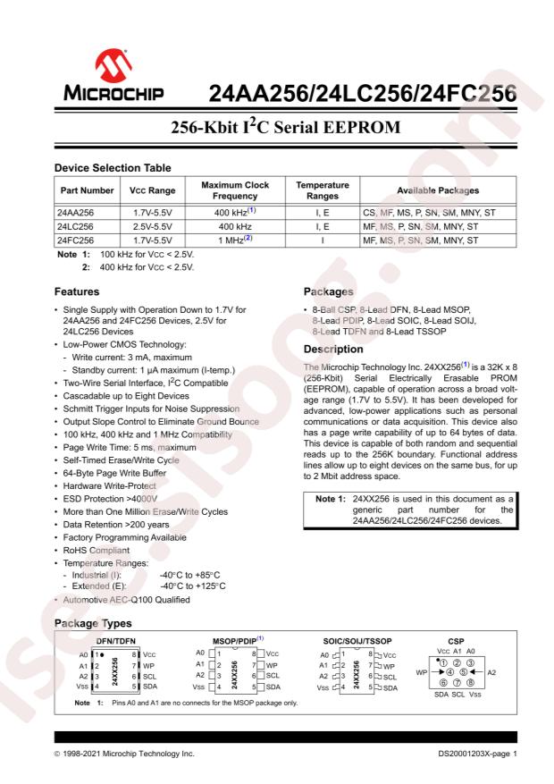 24LC256-E/SN