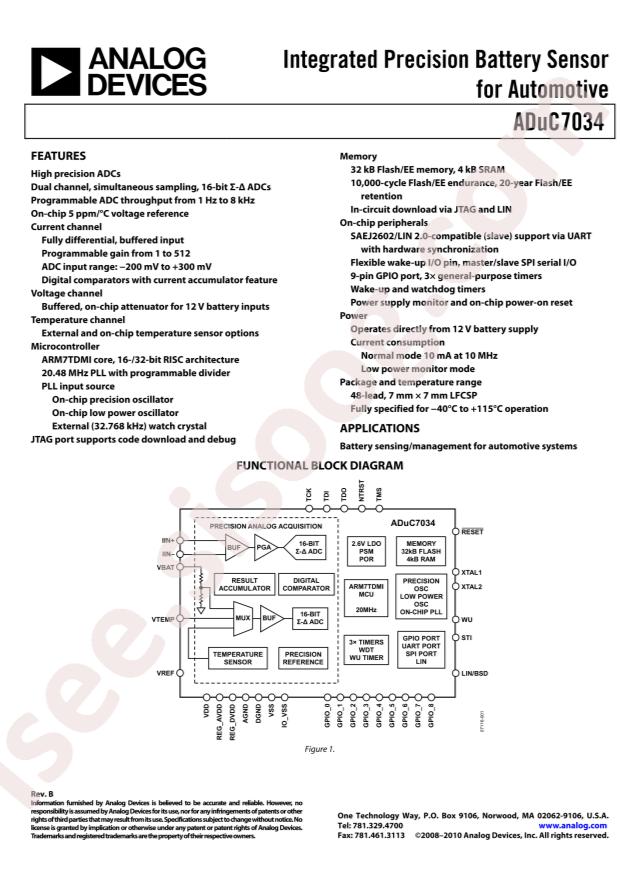 ADUC7034BCPZ