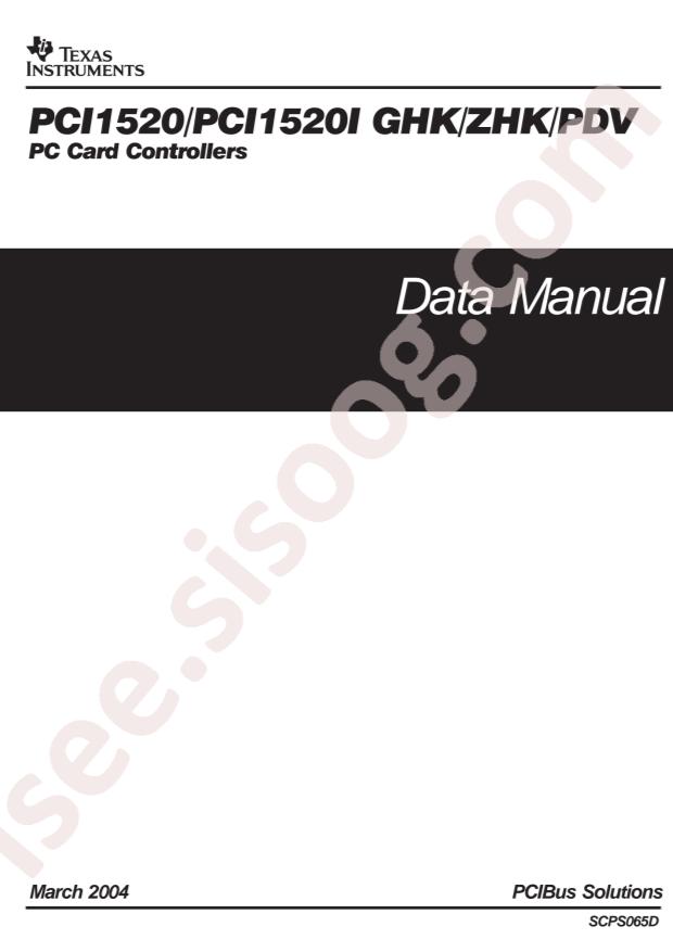 PCI1520PDV