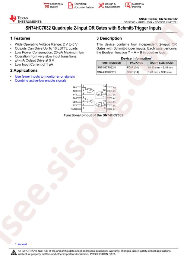 SN74HC7032N
