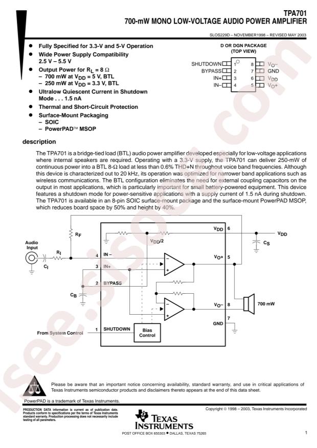 TPA701DR