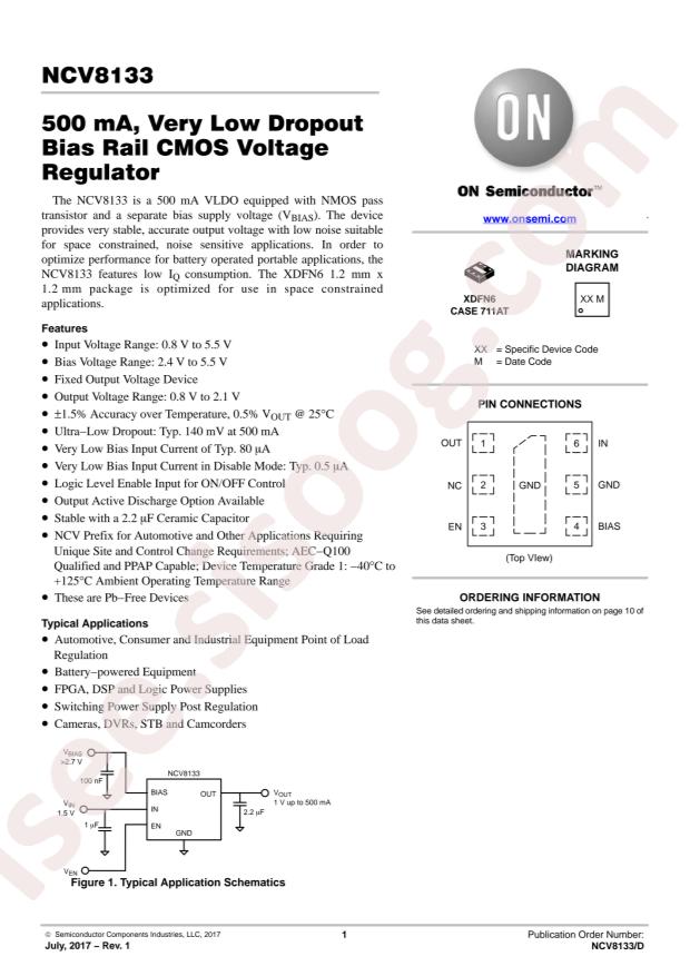 NCV8133BMX180TCG