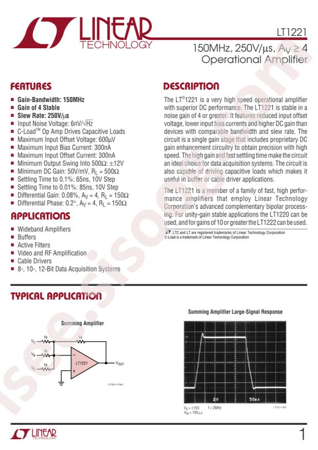 LT1221CS8#PBF