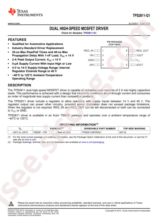 TPS2811QPWRQ1