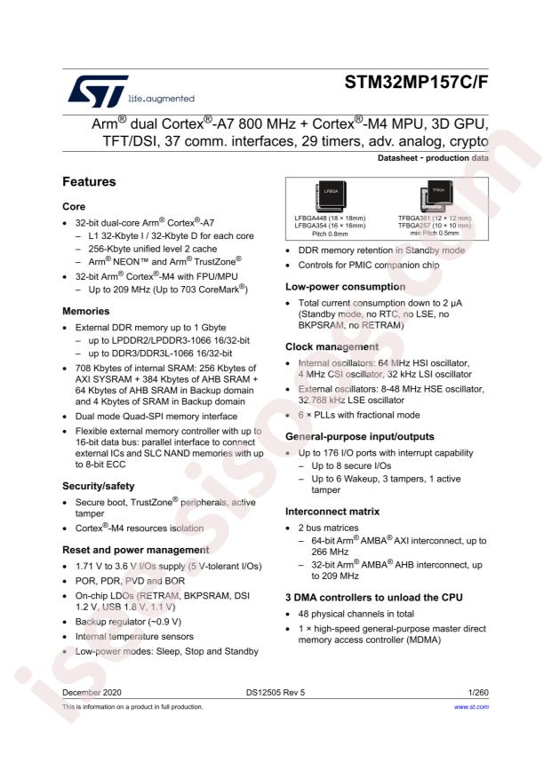 STM32MP157CAC3