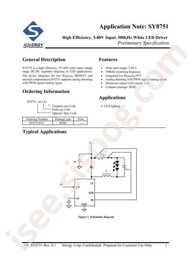 Silergy SY8751FCC