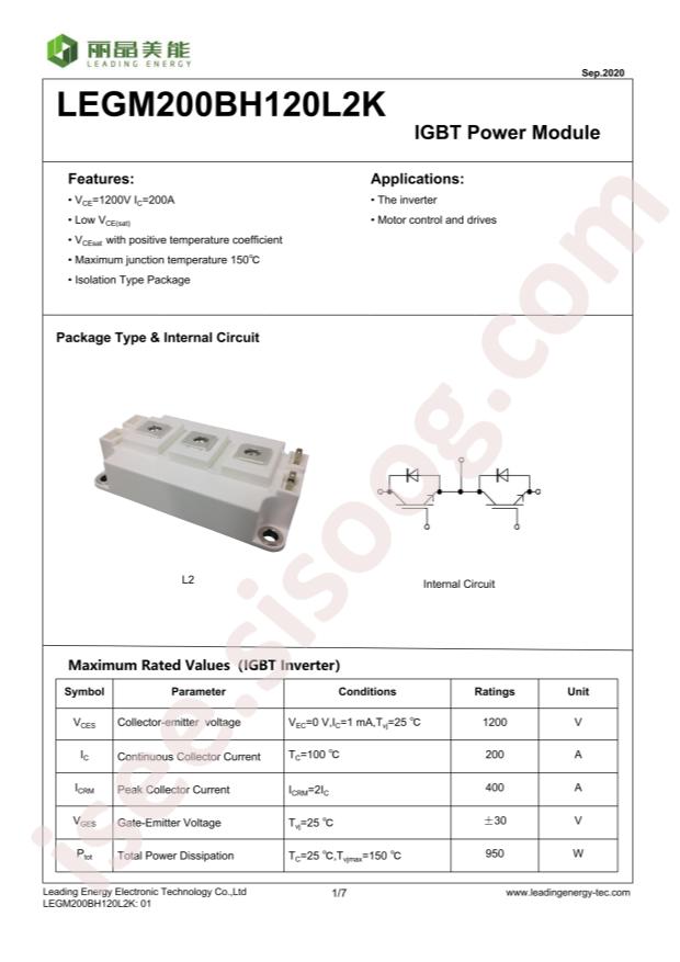 LEGM200BH120L2K