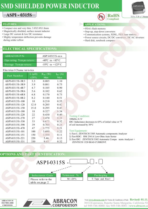 ASPI-0315S-150M-T