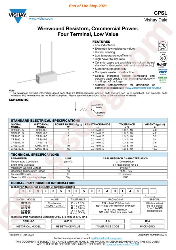 CPSL15R0100FE145