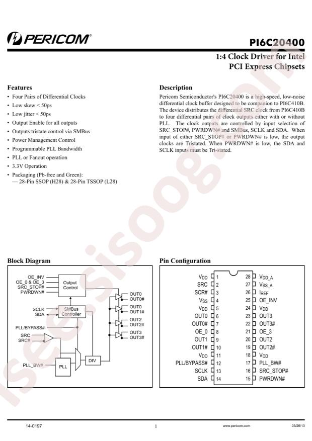 PI6C20400LE