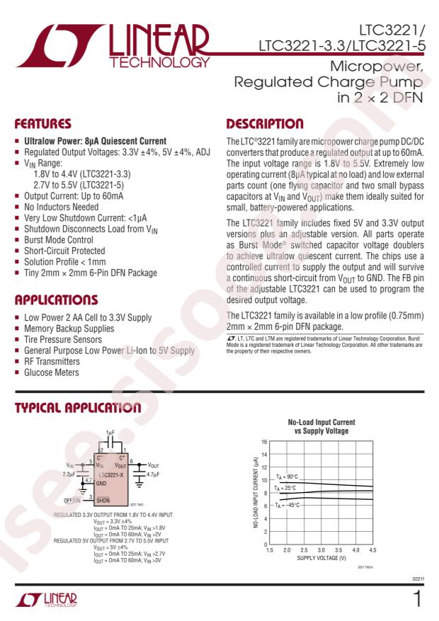 LTC3221EDC-3.3#TRPBF