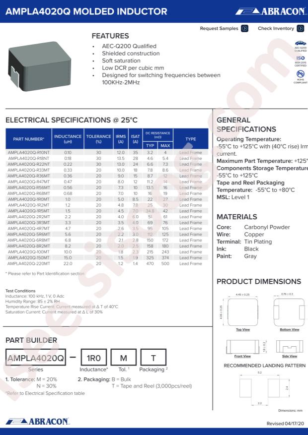 AMPLA4020Q-220MT