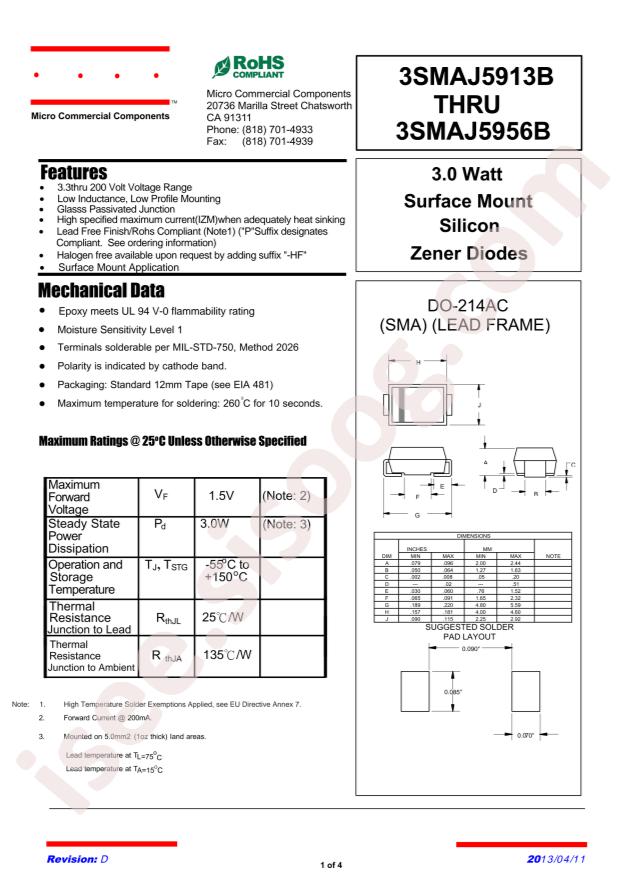 3SMAJ5951B-TP