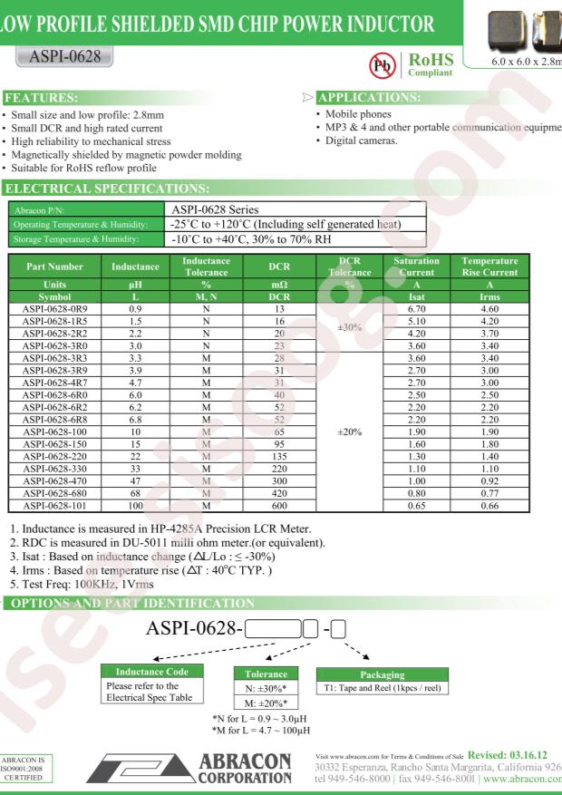 ASPI-0628-3R3M-T1