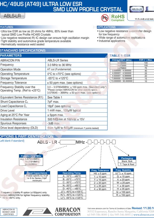 ABLS-LR-12.000MHZ-T