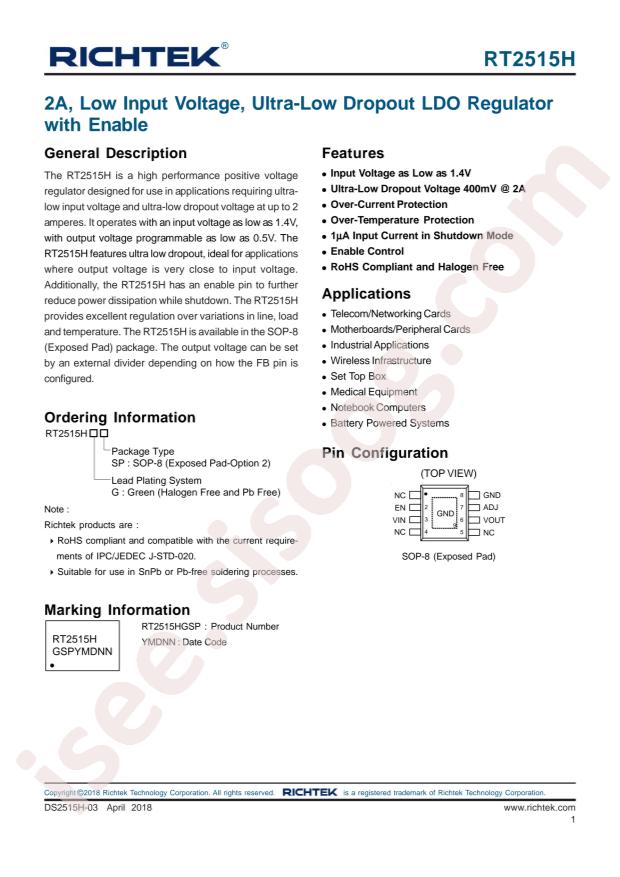 RICHTEK RT2515HGSP
