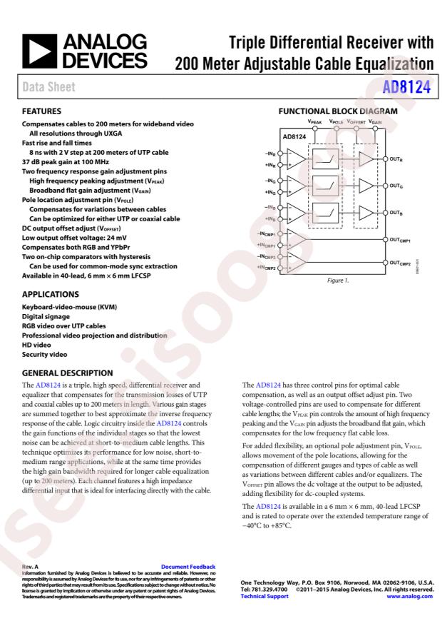 AD8124ACPZ-RL