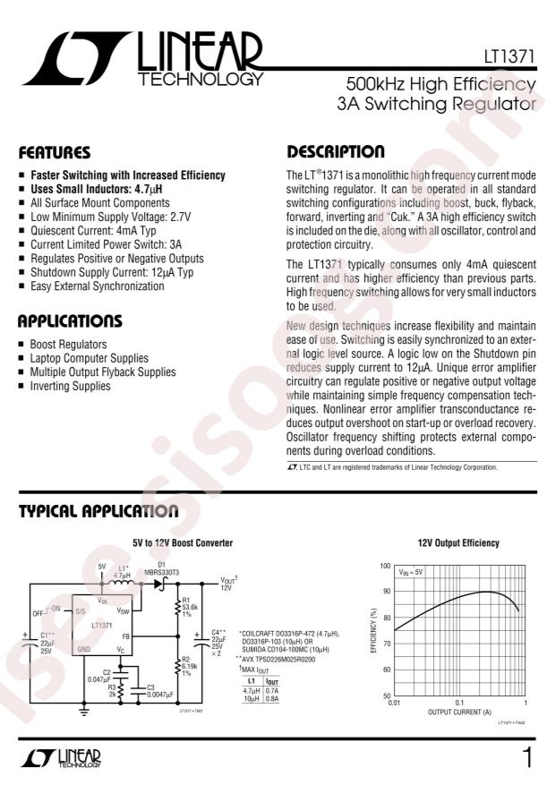 LT1371CR#PBF