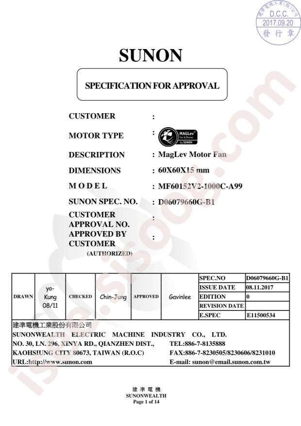 MF60152V2-1000C-A99