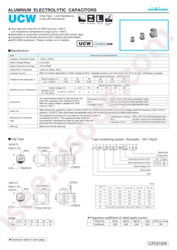 UCW1C151MCL1GS