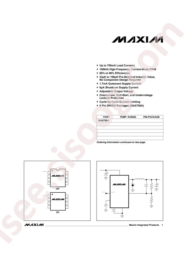 MAX750ACSA+
