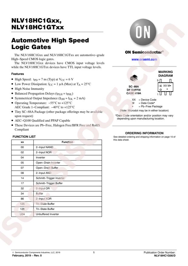 NLV18HC1G08DFT2G