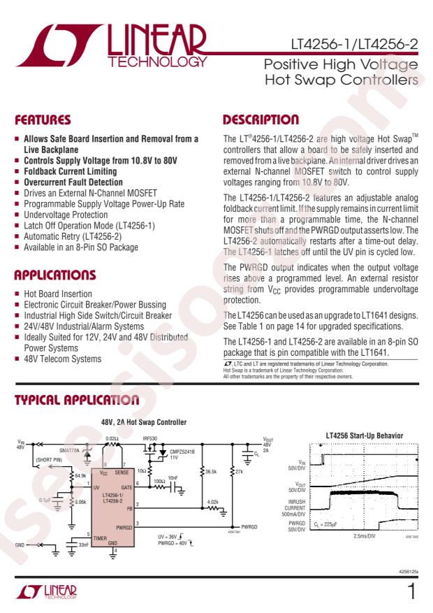 LT4256-2CS8#PBF