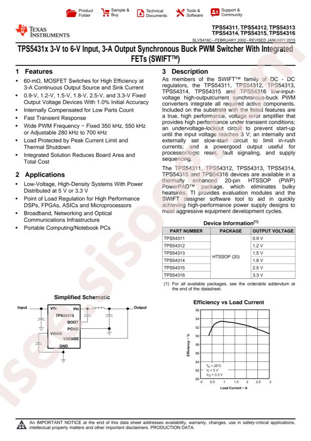 TPS54312PWPR