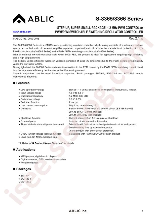 S-8365AAAAA-I6T1U2