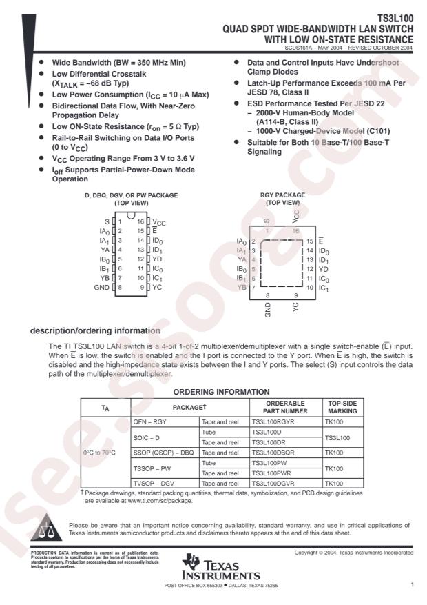 TI TS3L100PW