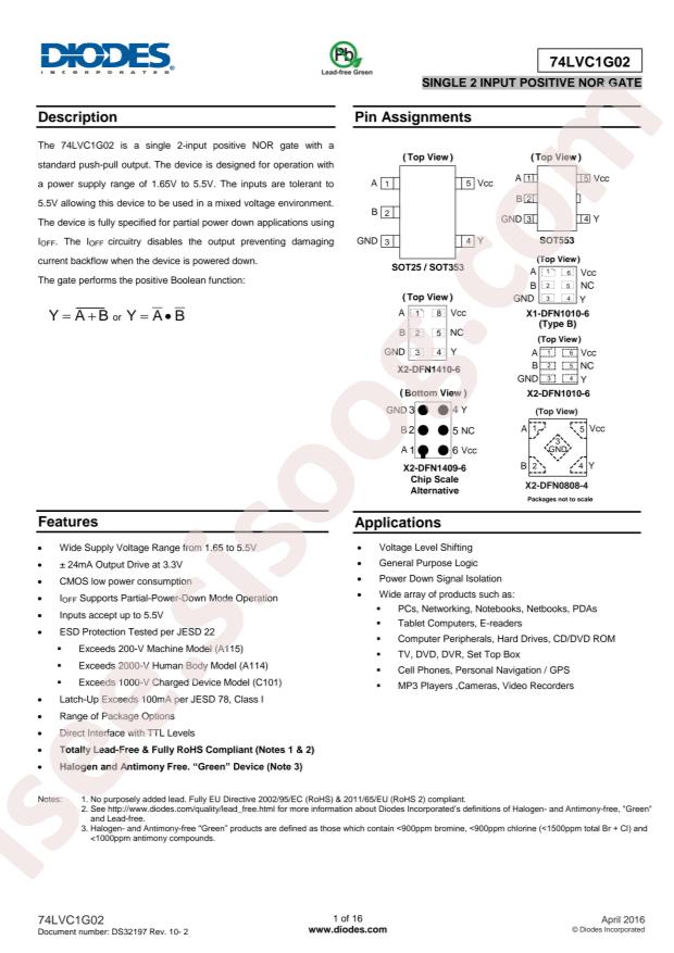 74LVC1G02SE-7