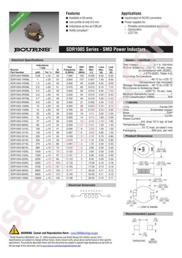 SDR1005-680KL