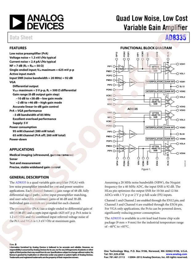 AD8335ACPZ