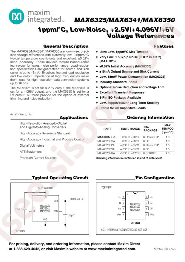 MAX6325CSA+