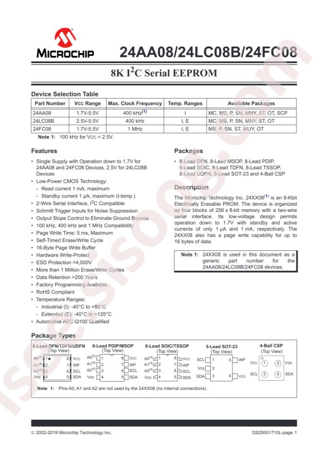 24LC08BT-E/OT