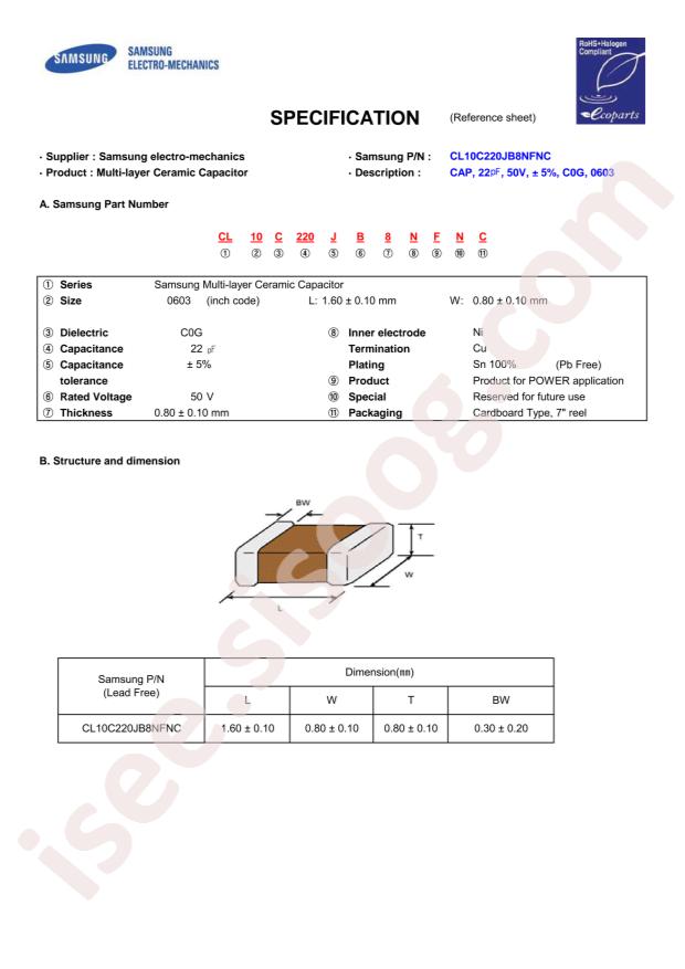CL10C220JB8NFNC