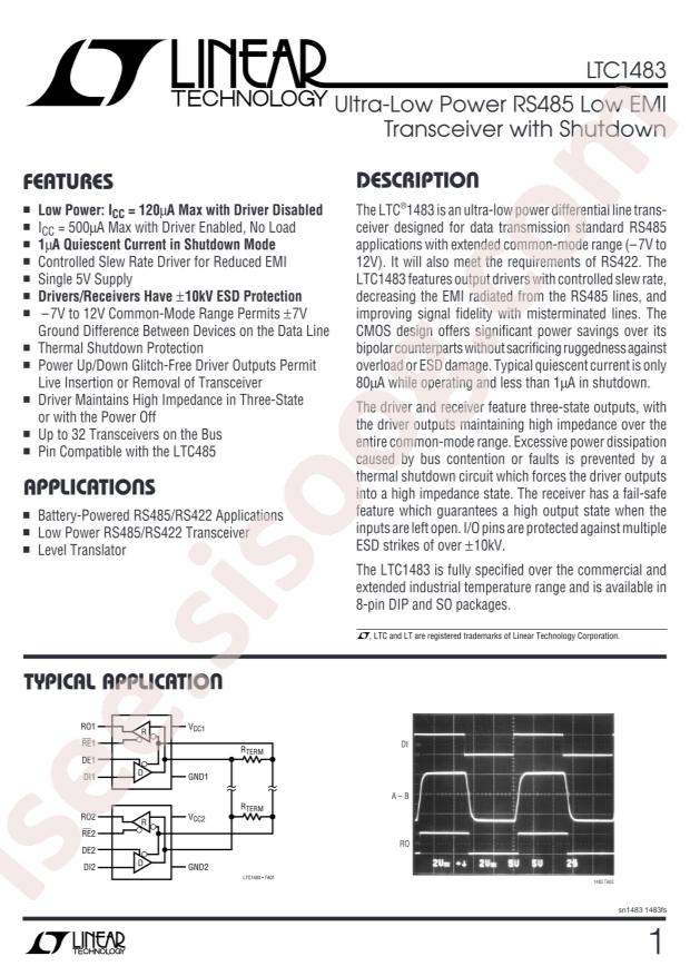 LTC1483CS8#PBF